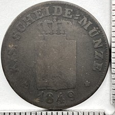1849 F German States Saxony 2 Neugroschen (20 Pfennige) -  picture