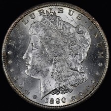 1890-S $1 MORGAN DOLLAR ✪ UNCIRCULATED UNC ✪ SILVER COIN BU MS C ◢TRUSTED◣ picture