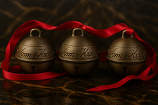 Premium Krampus Bell Replicas Set of 3 Cursed Jingle Bells Artisan Crafted picture