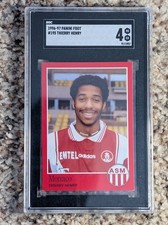 Panini 1996-1997 97 Foot #195 Thierry Henry Monaco Rookie Card Sticker SGC 4 picture