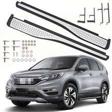 Side Steps Aluminum Running Boards Black&Silver Anti-Slip For Honda CR-V 2013-16 picture