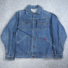 Vintage 60s Big Smith Buckaroo Denim Jacket Vintage Size Small Trucker Snap picture