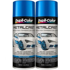 Duplicolor MC201 Metalcast Blue Anodized Automotive 11Oz Aerosol Spray 2 Pack picture