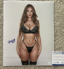 Sky Bri Signed 11x14 Photo Entertainer Creator  Autograph Adult Model ACOA picture