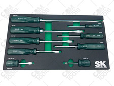 SK Hand Tools 86006 9pc Combination Screwdriver Set Phillips Slotted Heavy Duty picture