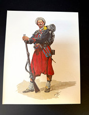 Don Troiani Signed Realism Military Soldier Figures Print Set, Unframed picture