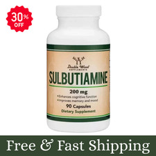 Sulbutiamine, 90 x 200mg Capsules - Memory, Mood, Cognitive Nootropic Supplement picture