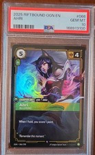 2025 RIFTBOUND: LEAGUE OF LEGENDS ORIGINS RARE LIMITED #066 AHRI PSA 10 picture
