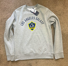 NWT LA Galaxy Fanatics Crewneck Sweatshirt Mens Small Gray Heather MLS MSRP $56 picture
