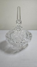 Vintage Royal Shell Collection crystal 4 footed candy dish picture