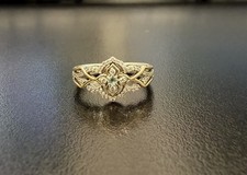 Zales Disney Princess Jasmine Swiss blue topaz Ring Size 7 picture