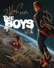 The Boys Cast Autographed Photo Eric Kripke Laz Alonso Nathan Mitchell picture