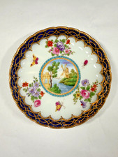 Rare 18thC Dr Wall First Period Worcester Plate Dalhousie Windmill c 1775 picture