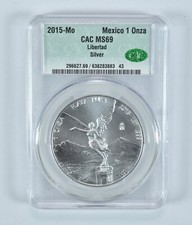 2015 Mo Mexico 1 Onza Silver Libertad MS69 CAC CACg picture