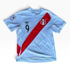 2018 Umbro Peru Home Soccer Jersey Men S World Cup Chile Vargas Guerrero #9 picture