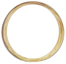 14/20 Yellow Gold-Filled Wire | Round | Half Hard | 10-30 Gauge | 1-10 ft | USA picture