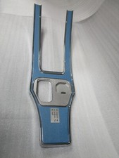 65/67 corvette die cast chrome plated shift console plate NEW BRIGHT BLUE SALE picture