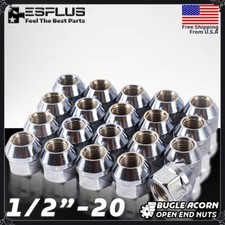 20 Pc GMC 1985-1994 Safari Universal Open End Lug Nut 1/2-20 Chrome 3/4