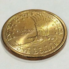 2000 P Sacagawea One Dollar Coin US Liberty Gold Uncirculated Philadelphia picture