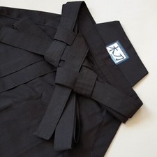 Japanese Hakama Bokuto Deluxe Black for Aikido Kendo Iaido picture