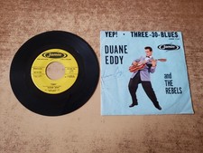 hand signed 1950s VG+ 45 & vg sleeve  Duane Eddy - Yep SEE NOTES  ON SLEEVE 45 picture