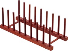 Rosewood Wooden Dish Drying Rack Home and Kitchen Organizer for Cups, Bowls,... picture
