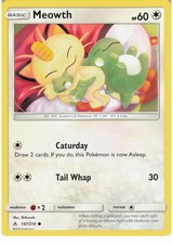 Meowth 147/214 Common Unbroken Bonds Pokemon LP picture
