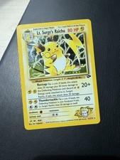 Lt. Surge's Raichu 11/132 Holo Rare Gym Challenge Pokémon Card picture