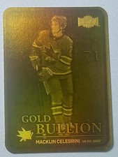 Macklin Celebrini 2024-25 Skybox Metal Universe GOLD BULLION ACHIEVEMENT GBA-11 picture