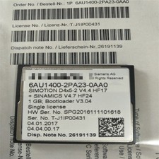 6AU1400-2PA23-0AA0 NEW SIEMENS SIMOTION DRIVE-BASED 1GB Compact Flash Card picture