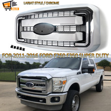 Grill Assembly For 2011-2016 F250 F350 F450 F550 Super Duty Chrome Front Grille picture