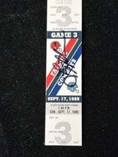 1989 TROY AIKMAN Singed 1ST TD Full TICKET DALLAS COWBOYS DEION SANDERS MT🏈 picture