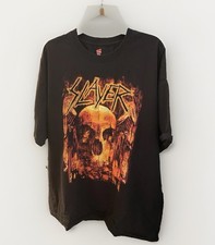 Slayer Final World Tour 2019 Concert Dates Black Tshirt Double Sided Metal Music picture