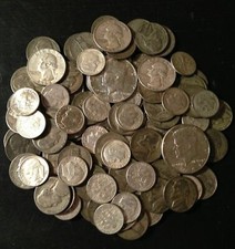 OLD US COINS COLLECTION ~ 90% SILVER LOT ~ HOARD Pre1964 UNC BULLION BAR ~ picture