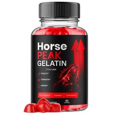 (1 Pack) Horse Peak Gelatin Advanced Male Health Support Supplement 60 Gummies picture