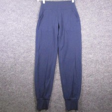 Lululemon Pants Womens 4 Blue Jogger High Rise Cuffed Ankle Yoga Gym Athletic picture