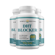 3-Pack Simply Revival DHT Blocker - Promote Healthy Hair Growth - 180 Capsules picture