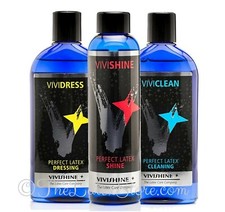 Vivishine 150ml Vividress 250ml Viviclean 250ml - ( by Vivishine Latex Shiner ) picture