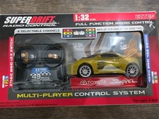 Vintage Super Drift Radio Control RC Car Toyota Supra EZTEC Multi-Player 1:32 picture