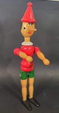 Vintage Wooden Pinocchio Doll Hand Made picture