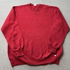 Vintage Russell Athletic Sweatshirt Mens XL Red Fleece Crewneck Sports USA 90s picture