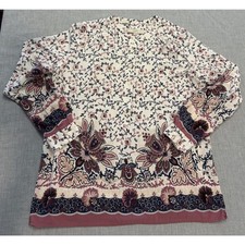 Ann Taylor Loft Tunic Top Size M Boho Floral Pattern picture
