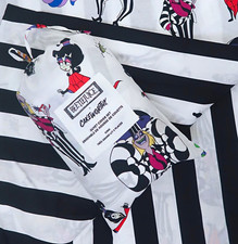 Cakeworthy Beetlejuice King Duvet Cover Set Black White Striped picture