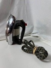 Vintage General Electric GE Silver/Black 120V Steam/Dry Iron Works picture