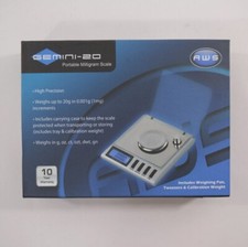 AWS Gemini-20 Portable Milligram Scale - 20 x 0.001 Gram NEW SEALED picture