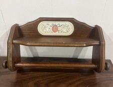 Rare Vintage 90s Marmalade Goose Geese Wooden Wall Paper Towel Holder Grandma  picture