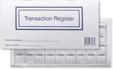 Checkbook Registers for Personal Checkbook, Transactions Ledgers, Pack of 10 picture