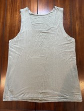 Maurices Women's 0X Plus Green Solid Scoop Neck Stretch Knit Wide Strap Tank picture