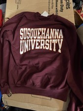 SUSQUEHANNA UNIVERSITY CHAMPION-BRANDED CREW-NECK SWEATSHIRT - WOMEN’S SMALL picture