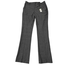 Express Columnist Barely Boot Mid Rise Pants Women 6R Gray Stretch Dress Slacks picture